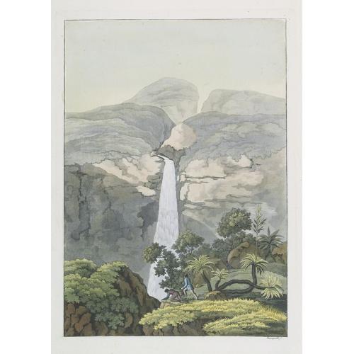 Old map image download for [ River Vinagre Waterfall, near the Puraci Volcano].