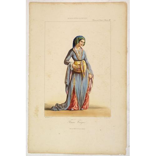 Old map image download for FEMME TURQUE. Costumes de l'Empire Ottoman 10.