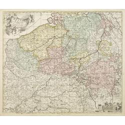 Belgii Regii accuratissima Tabula, Auctore Fredericum de Witt. . .ex Officina R. et J. Ottens.