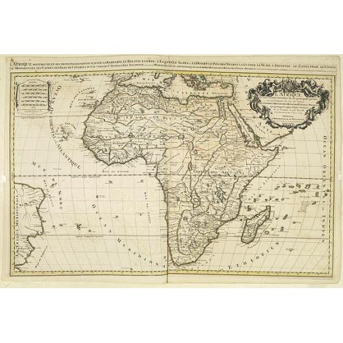 Old map image download for L'Afrique divisee suivant l'estendue de ses principales parties. . .