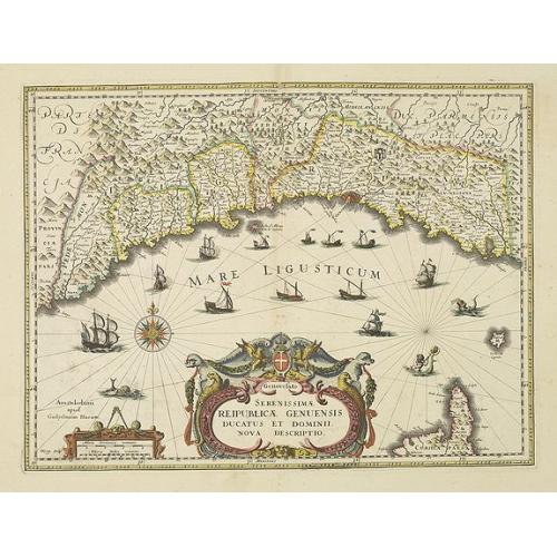 Old map image download for Serenissimae Reipublicae Genuensis Ducatus et Dominii..