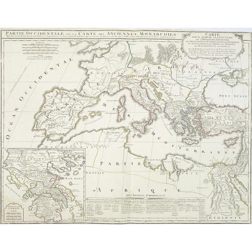 Old map image download for Partie Occidentale de la Carte des Anciennes Monarchies. . .