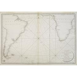 Carte réduite de l'océan Atlantique méridional. . .