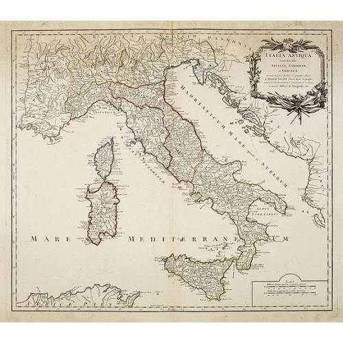 Old map image download for Italia antiqua cum insulius Sicilia, Sardinia et Corsica. . .