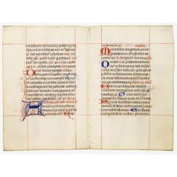 A double leaf from a breviary.