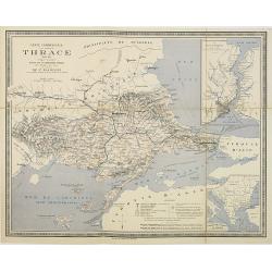 Carte commerciale de la province de Thrace. . .