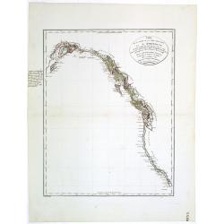 Carte de la partie de la cote nord-ouest de l'Amerique. Reconnue pendant les Etes de 1792, 1793 et 1794 depuis 29054' de latitude nord et 244033' de. . .