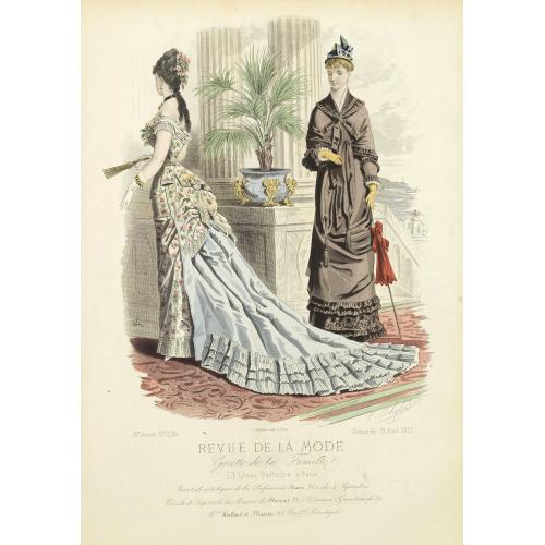 Old map image download for Paris fashion plate. (294)