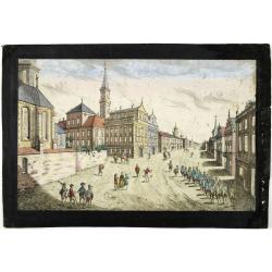 [Prospect der Strasse gegen der Kirche der Recolecten in der obern Stadt zu Quebec. Vuë de la Rue des Recolets dans la haute Ville de Quebec ]