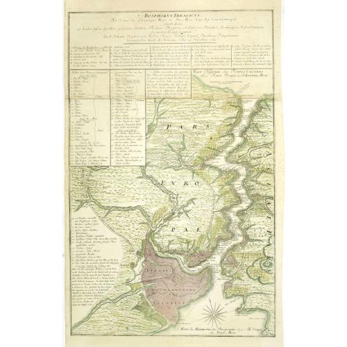 Old map image download for Bosphorvs Thracicvs : der Kanal des Schwartzen Meers oder die Meer-Enge bey Constantinopel sambt denen an beiden ufern desselben gelegenen Stätten, Flecken, Dörffern, Schlössern, Palaesten, Lusthäusern, Wasserleitungen. . .