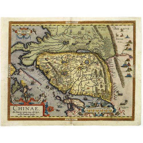 Old map image download for Chinae, olim Sinarum Regionis, nova descriptio. Auctore Ludovico Georgio.