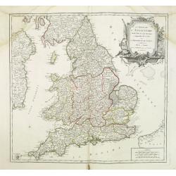 Le Royaume D'Angleterre, divise selon les sept Royaumes ou Heptrachie des Saxons, avec La Principaute De Galles, et subdivisie en Shires ou Comtes...