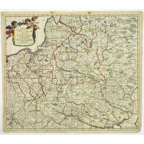 Old map image download for Regni Poloniae et Ducatus Lithuaniae Voliniae..