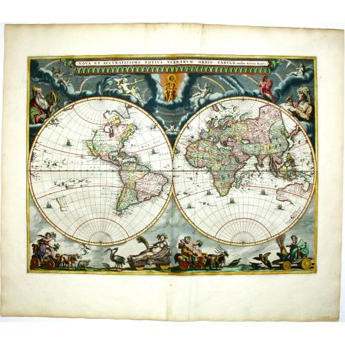 Old map image download for Nova et Accuratissima Totius Terrarum Orbis Tabula.