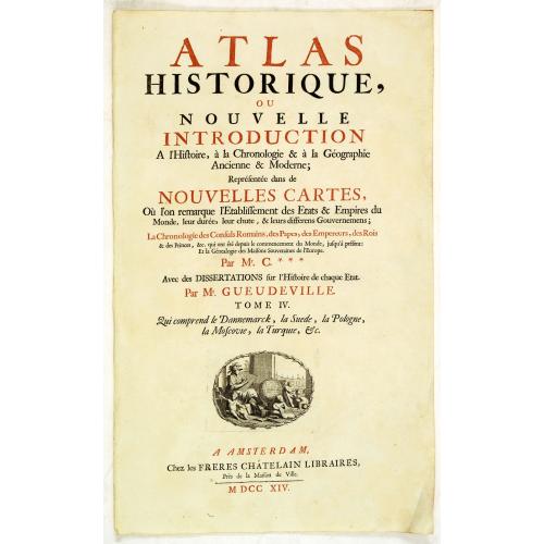 Old map image download for [Title page ] Atlas historique, ou nouvelle introduction. . .