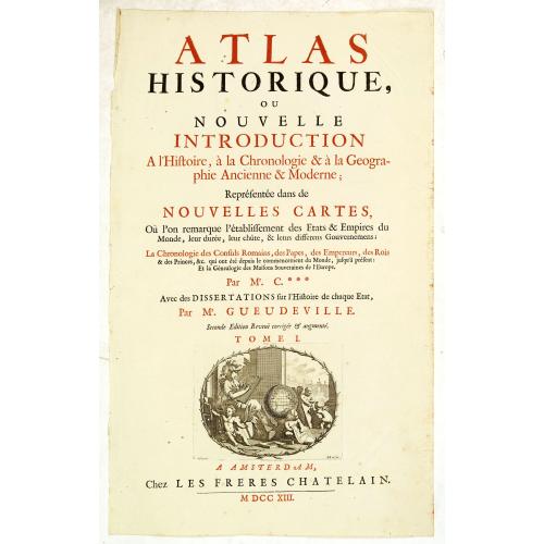 Old map image download for (Title page) Atlas historique, ou nouvelle introduction. . .