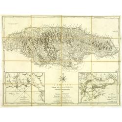 Jamaica from the latest surveys, improved and engraved by Thomas Jefferys. . .