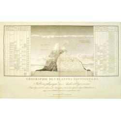 Géographie des Plantes Equinoxiales - Tableau physique des Andes et pays voisins..