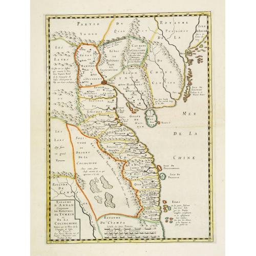 Old map image download for Royaume d'Annan, comprenant les royaumes de Tumkin et de la Cocinchine / désigné par les peres de la Compagnie de Jesus. . .