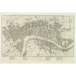 Accurater Plan der Stadt London nebst Westminster, Southwark und den neu angebauteten Haeusern vom Jahr 1767.