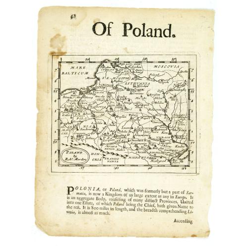 Old map image download for Poland by Robt Morden.