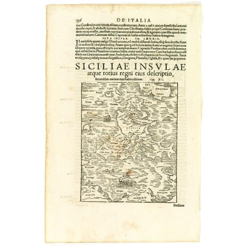 Old map image download for Siciliae insulae atque totius regni eius descriptio, secundum uarium eius habitudinem.