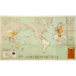 Ross indipendet Oil Co., Canton, O. War map of the World.