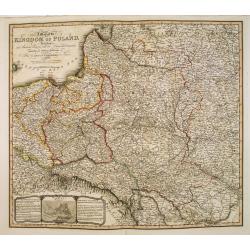 A Map of the Kingdom of Poland, Describing its Ancient Limits with the Dismemberments. Likewise its Present Boundary as Settled by Act of Congressat Vienna.. .