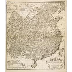 Carte générale de la Chine Dressée sur les Cartes particulières que l'Empereur Cang-hi a fait lever sur les lieux par les RR. PP. Jésuites missionaires dans cet empire / Par le Sr d'Anville.