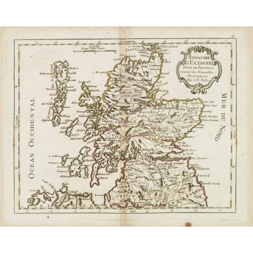 Old map image download for Royaume d'Ecosse. . .