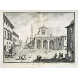 Veduta della Chiesa, e Piazza di S. Pier Maggiore.