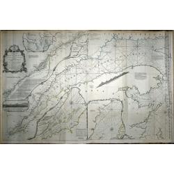 An exact chart of the River St. Laurence, from Fort Frontenac to the Island of Anticosti, shewing the soundings, rocks, shoals &c.