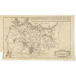 Carte generale des Villes et des Bailliages de la Prusse avec une partie de la Pologne et de la Vistule depuis Fantzig jusque à Warsovie.