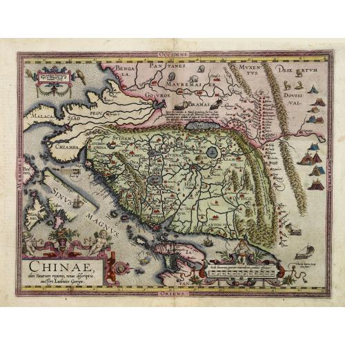 Old map image download for Chinae, olim Sinarum Regionis, nova descriptio. Auctore Ludovico Georgio.