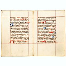 A double leaf from a breviary.