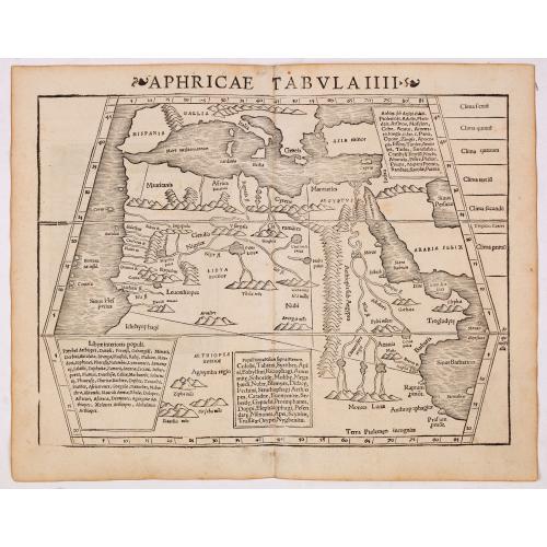 Old map image download for Aphricae Tabula III (Northern Africa and the Mediterranean, including Egypt.)