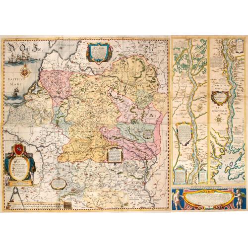 Old map image download for Magni Ducatus Lithuaniae. . . (with) Campus Inter Bohum et Borystenem.. .