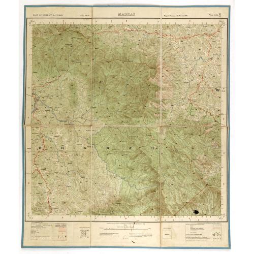 Old map image download for Part of district Malabar. MADRAS NO 49 M14.