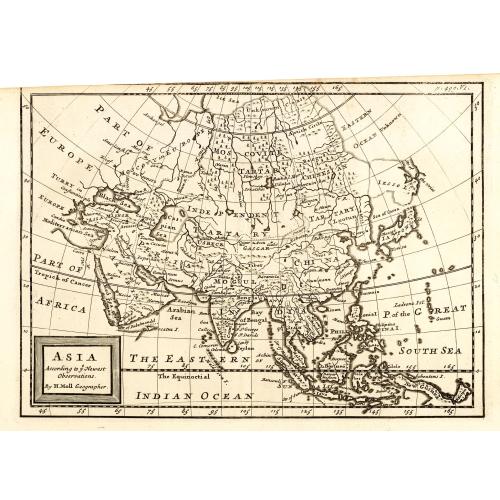 Old map image download for Asia according ti ye Newest Obervations.