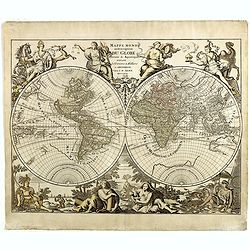 Mappe Monde ou description du Globe terrestre & Aquatique..