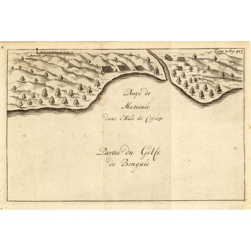 Old map image download for Baye de Matecalo Dans l'Isle de Ceylon / Partie du Golfe de Bengale. ( Tome 2 Page 417)