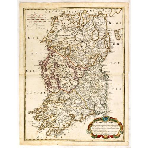 Old map image download for L\'Irlanda o uero Hibernia...