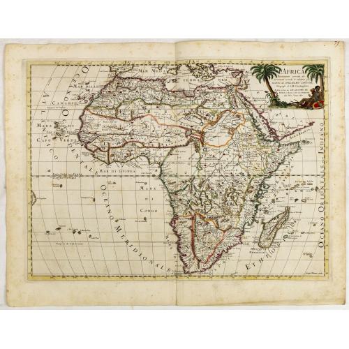 Old map image download for L'Africa...