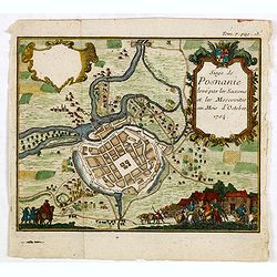 (Poznan) Siege de Posnanie levé par les Saxons & les Moscovites au Mois d'Octobre 1704