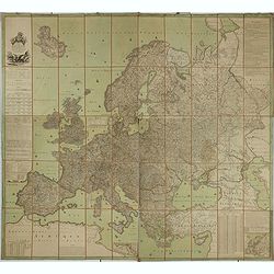 Carte de l'Europe dediée a Son Altesse royale Monseigneur Charles Louis archiduc d'Autriche, prince royal de Hongrie et de Bohéme, chevalier de la Toison d'Or, Grand-Croix de l'ordre militaire de Marie-Thérése . . .