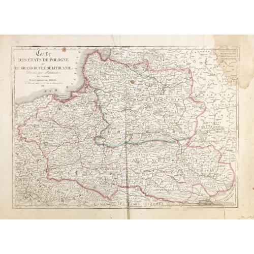 Old map image download for Carte des Etats de Pologne et du Grand Duché de Lithunanie.