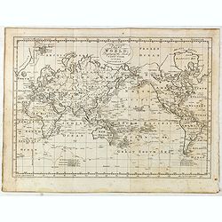 New and Complete Chart of the World Displaying the Tracks of Captn. Cook, and other Modern Navigators.