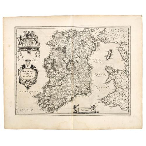 Old map image download for Hibernia regnum vulgo Ireland.