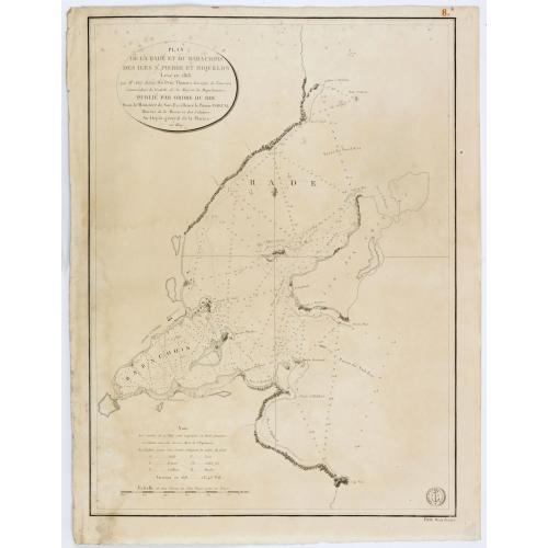 Old map image download for Plan de la Rade et du Barachois..