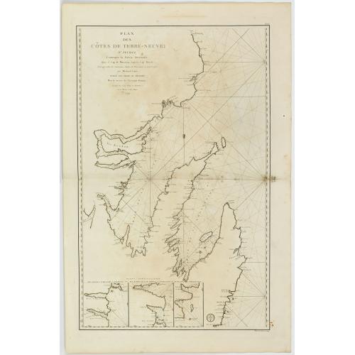 Old map image download for Plan des Côtes de Terre-Neuve: IXe Feuille..